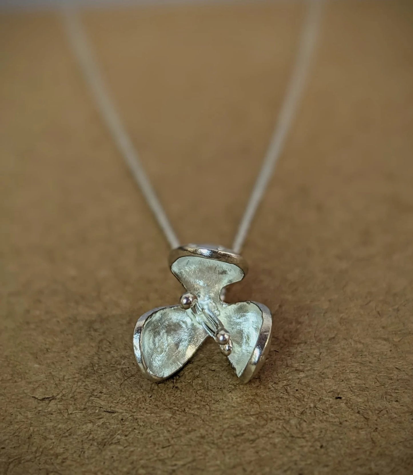 Solid Silver Seed Pod Pendant