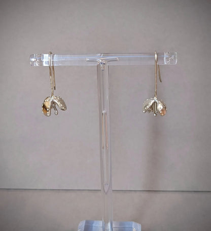 Solid Silver Seed Pod Earrings
