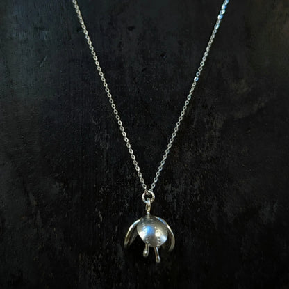Solid Silver Seed Pod Pendant